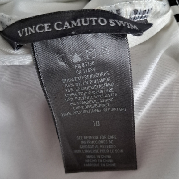 Vince Camuto Stripped One Piece Swimsuit - Picture 5 of 9